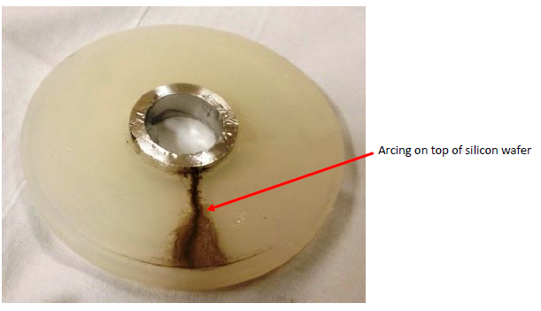 Arcing on Silicone Wafer